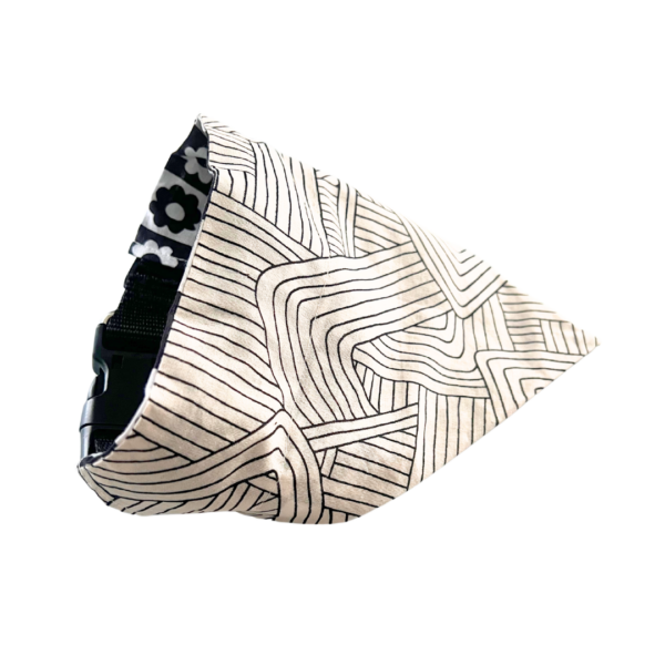 Feeling Groovy Reversible Slide On The Collar Pet Bandana