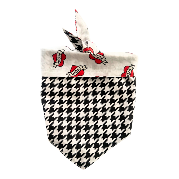 I Love Mom Reversible Tie On Pet Bandana