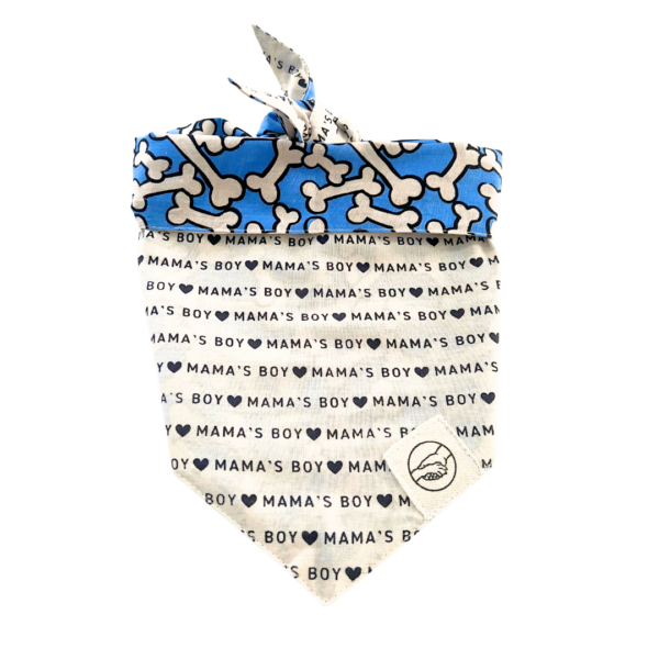 Mama's Boy Tie On Pet Bandana