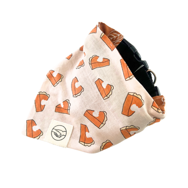 Pumpkin Pie Reversible Slide On The Collar Pet Bandana