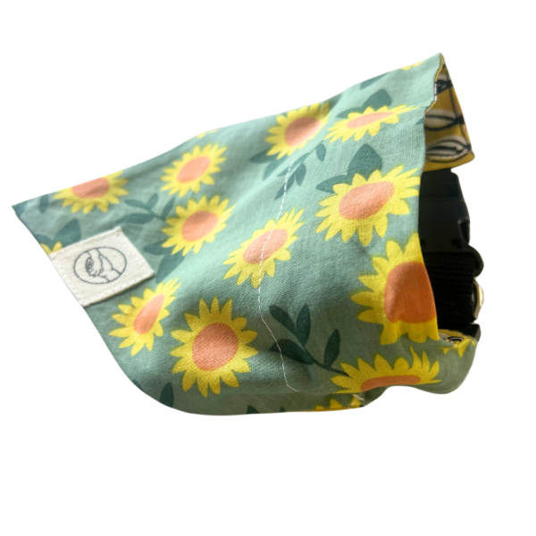 Sunflower Reversible Slide On The Collar Pet Bandana