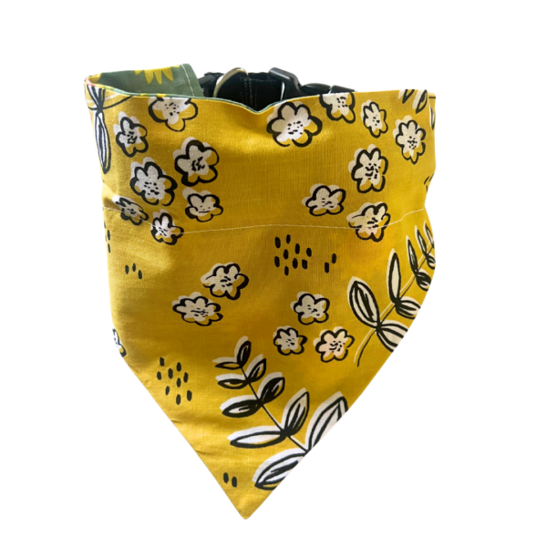 Sunflower Reversible Slide On The Collar Pet Bandana