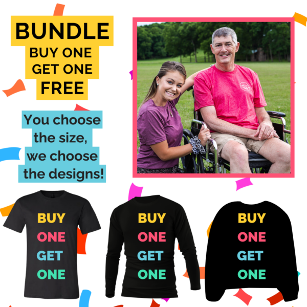 BUY ONE GET ONE FREE Bundle - Drawn By Uncle Andy - We Choose - Unisex Shirts - Cotton