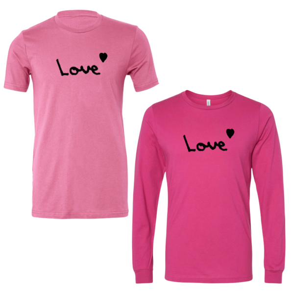 Valentine's Day Shirts - Drawn By Uncle Andy - Short Sleeve And Long Sleeve - Unisex