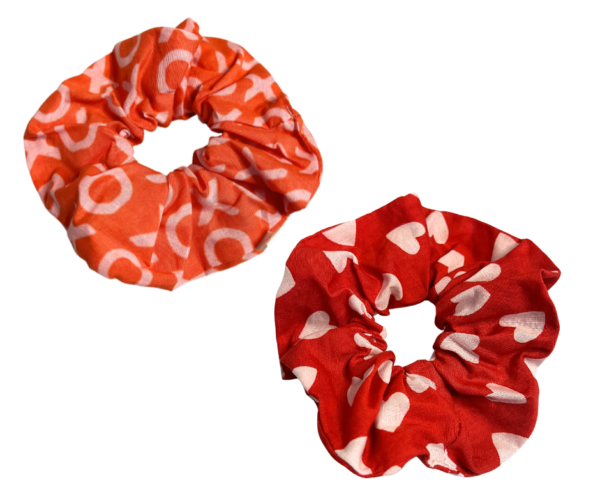 Valentine's Day Hair Scrunchie To Match Your Pet