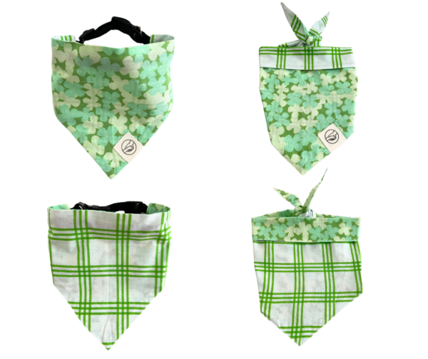 Pet Bandanas - St. Patrick's Day And Spring/Easter - 100% Cotton - Slide On The Collar Or Tie On - Washable - Image 3